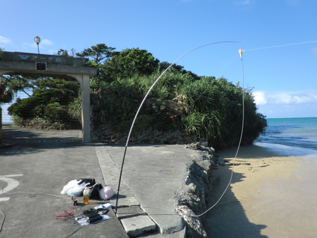 5 23 早朝は南城市 アーヂ島 出稼ぎついでのアマチュア無線